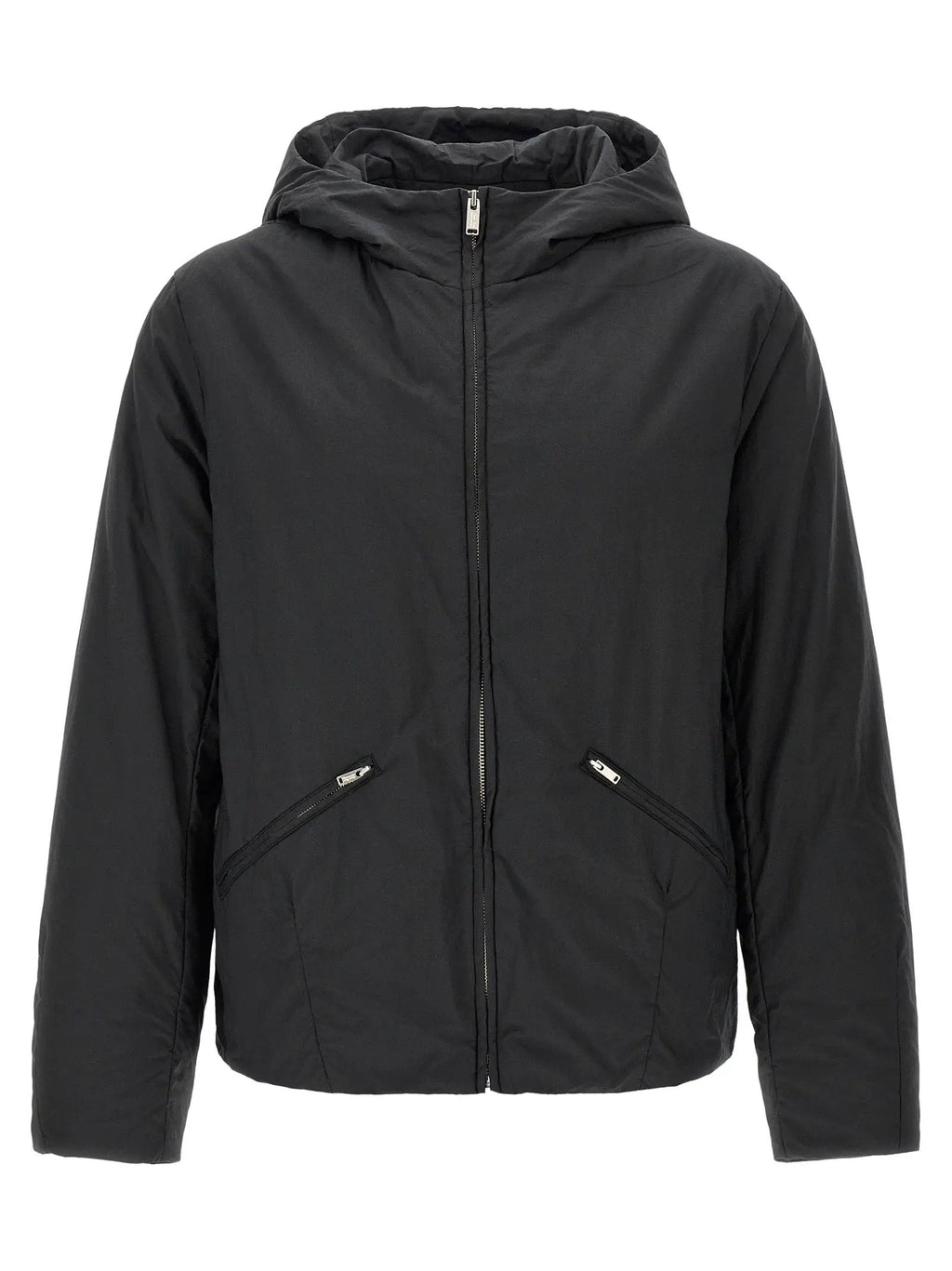 Undercover Black Cotton Full-Length Jacket
