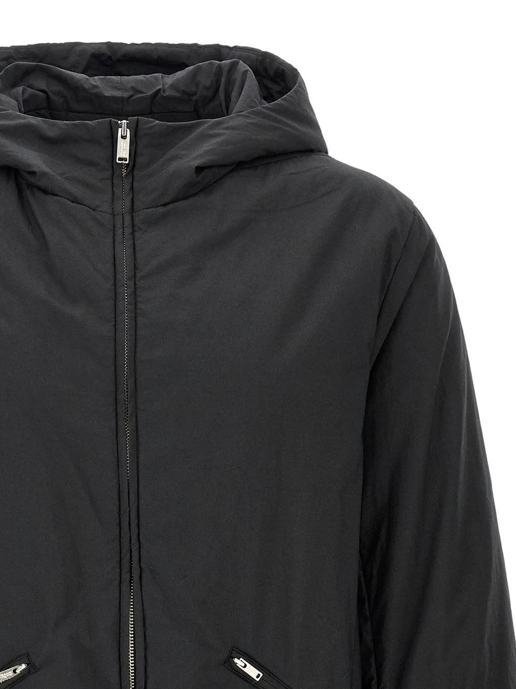 Undercover Black Cotton Full-Length Jacket
