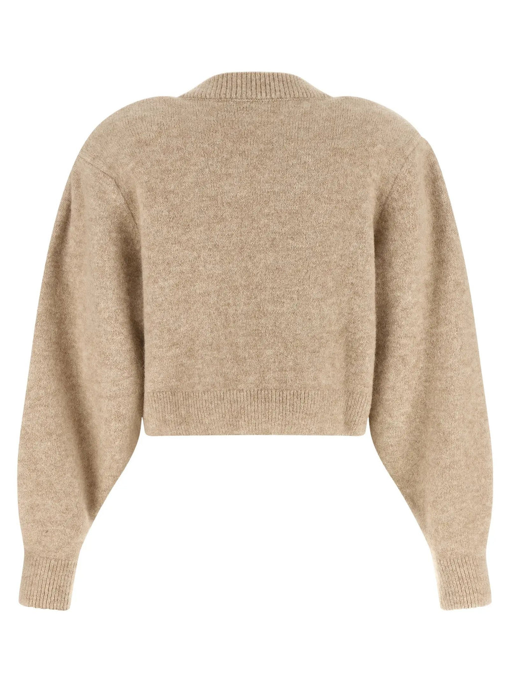 ROTATE BIRGER CHRISTENSEN Beige Wool Cardigan