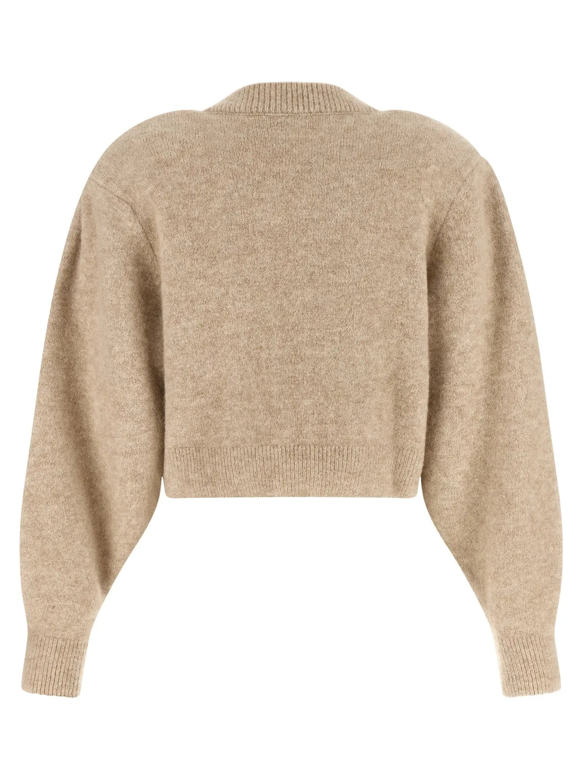 ROTATE BIRGER CHRISTENSEN Beige Wool Cardigan