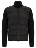 Herno Black Wool Full-Length Jacket