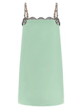 Valentino Garavani Valentino Garavani Bicolor Virgin Wool Short Dress