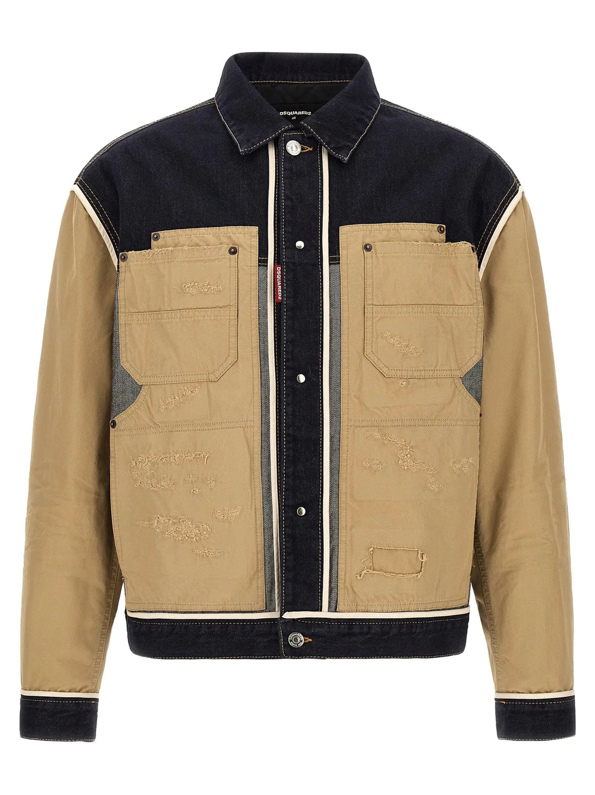 Dsquared² Beige Cotton Denim Jacket