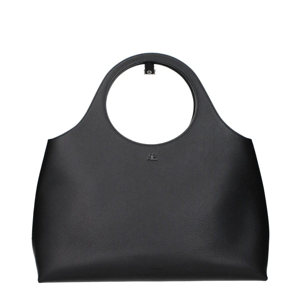 Courrèges Black Leather Handbag