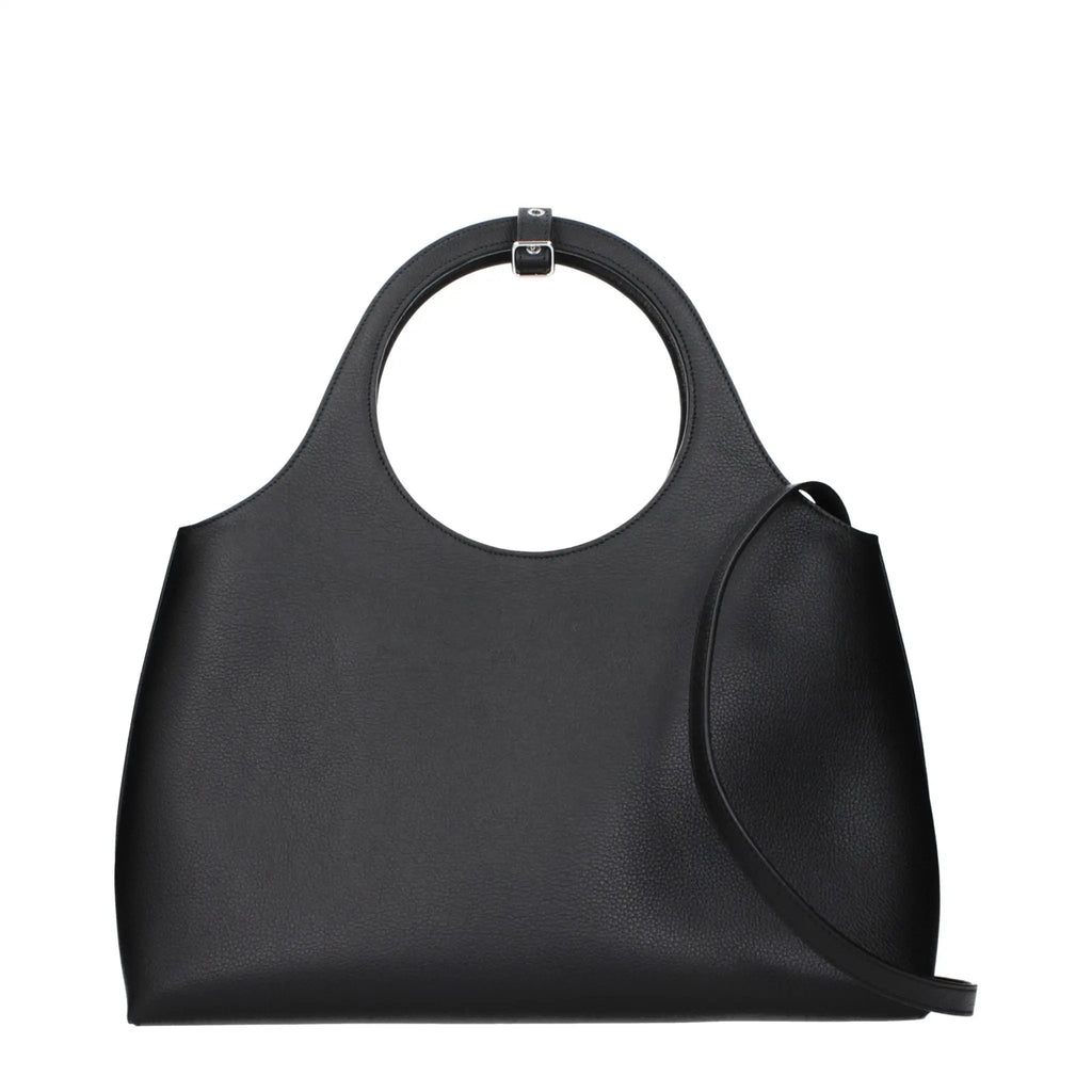 Courrèges Black Leather Handbag