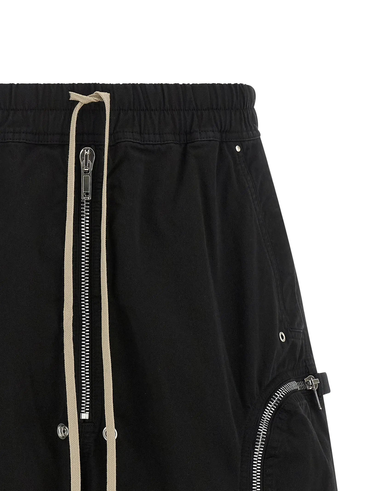 DRKSHDW Black Cotton Bermuda Shorts