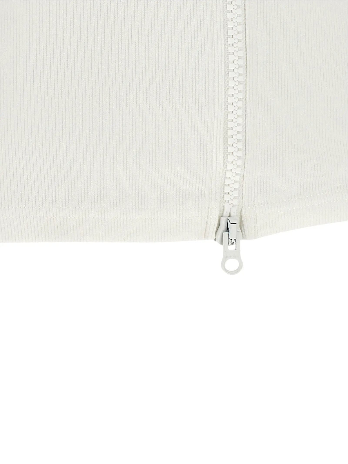 Courrèges Courrèges White Cotton Sleeveles T-Shirt