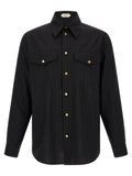 Versace Black Cotton Blouse