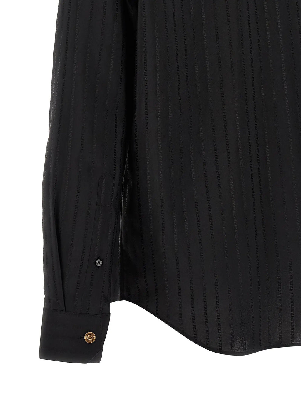 Versace Black Cotton Blouse
