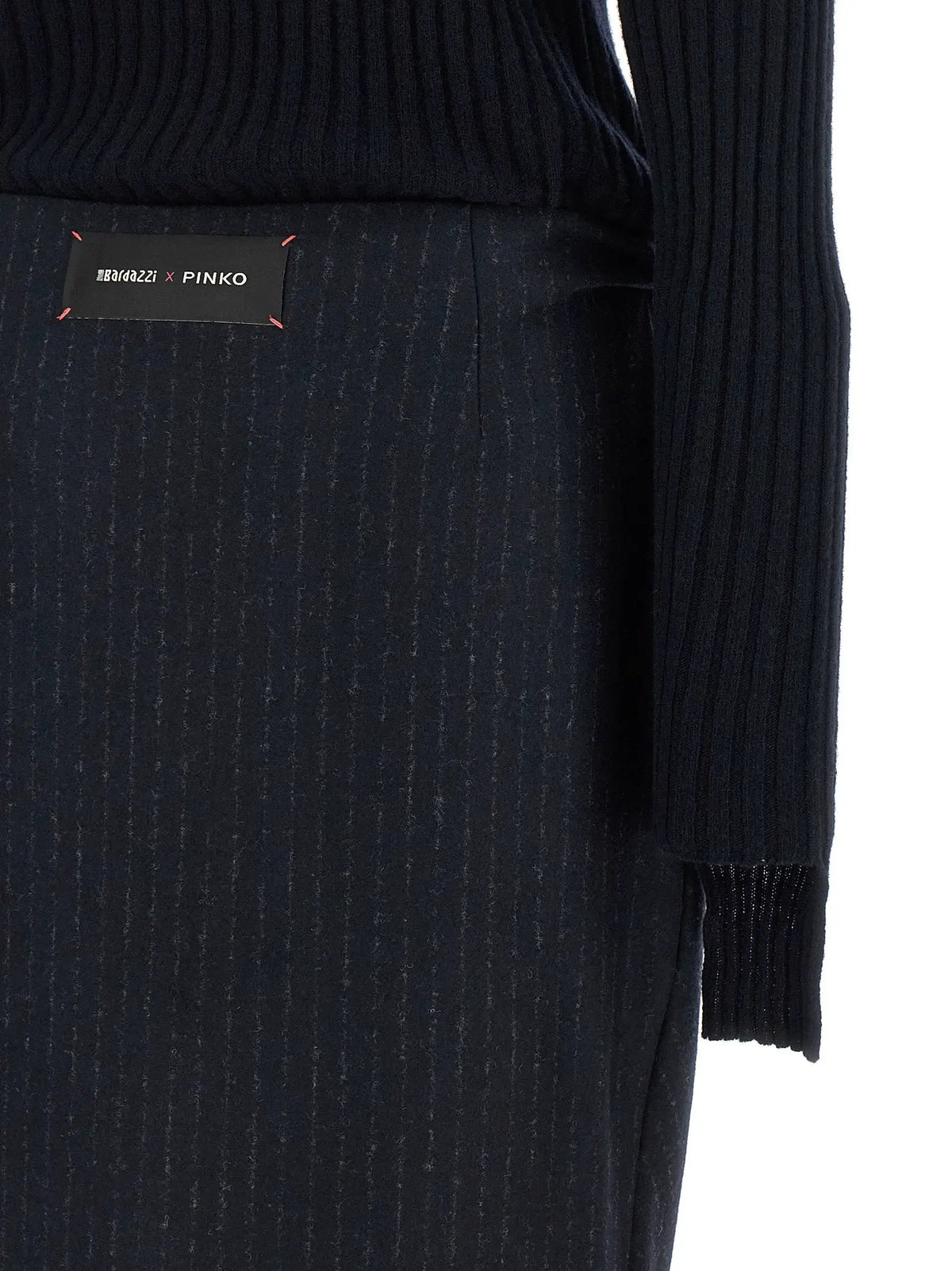 PINKO Blue Polyester Midi Dress
