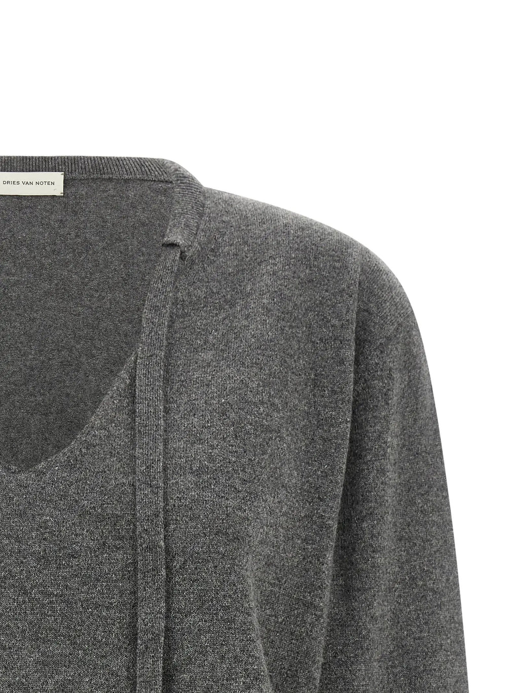Dries Van Noten Gray Cashmere Cardigan