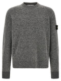 Stone Island Gray Wool Cardigan
