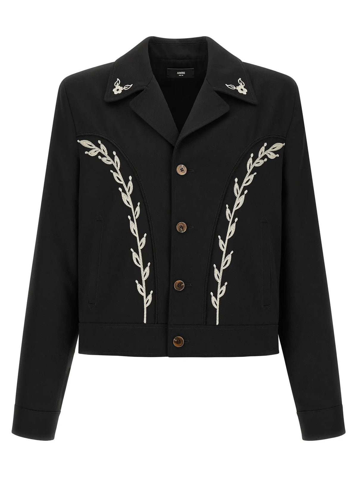 Amiri Black Polyester Full-Length Jacket