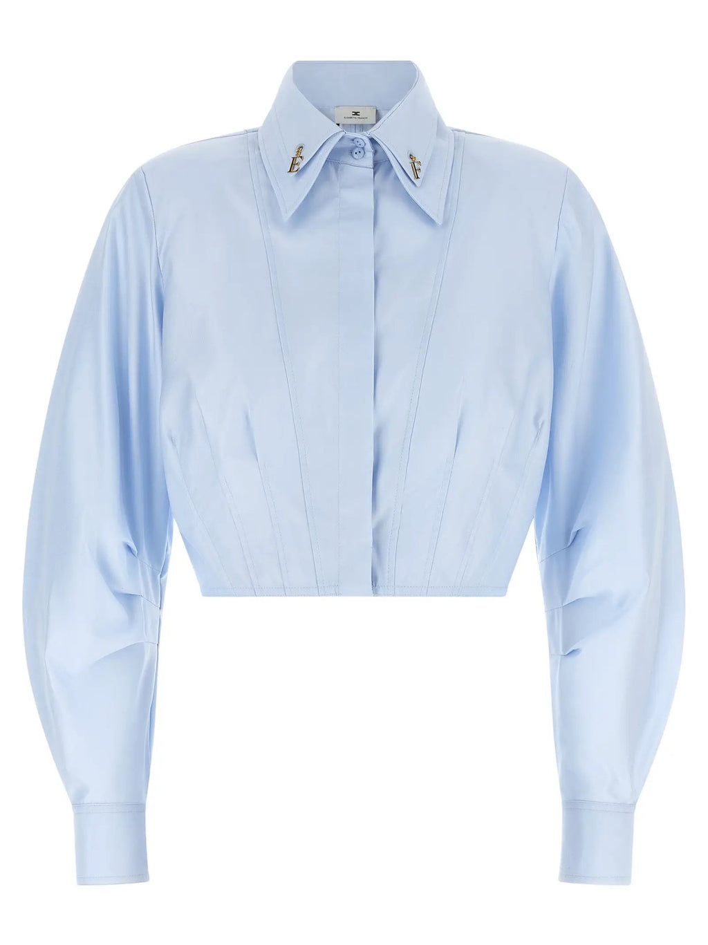 Elisabetta Franchi Blue Cotton Blouse