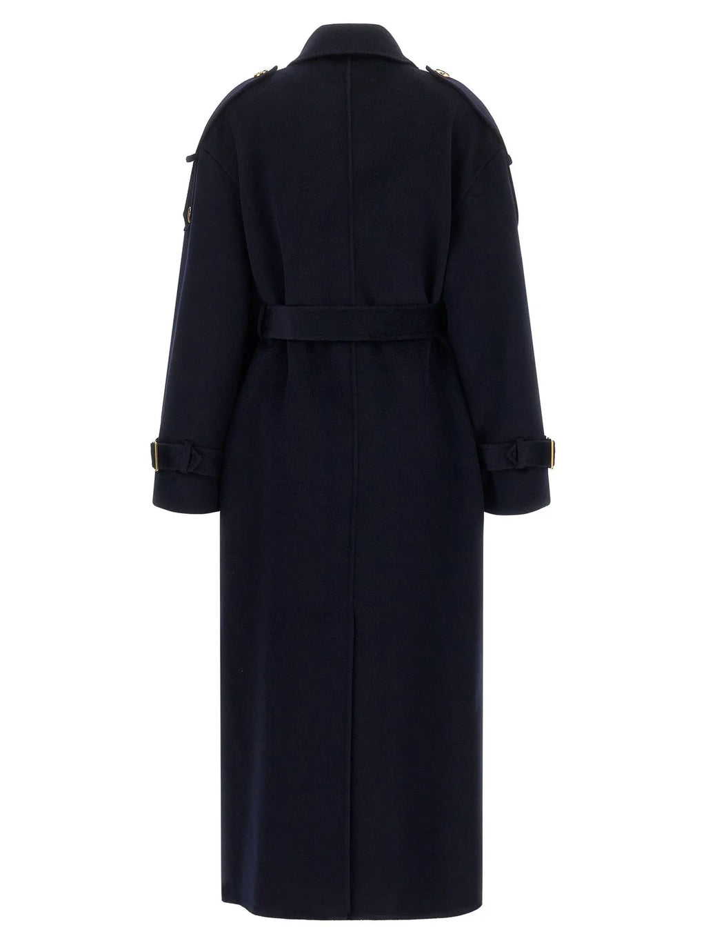 Elisabetta Franchi Blue Wool Coat