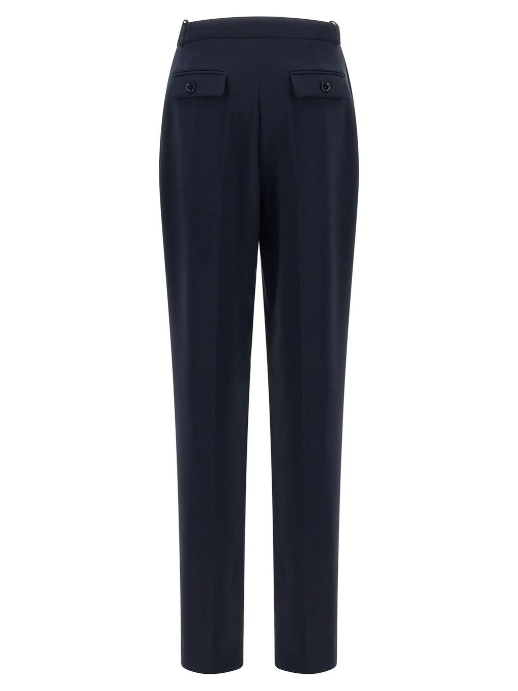 Elisabetta Franchi Blue Polyester Dress Pants