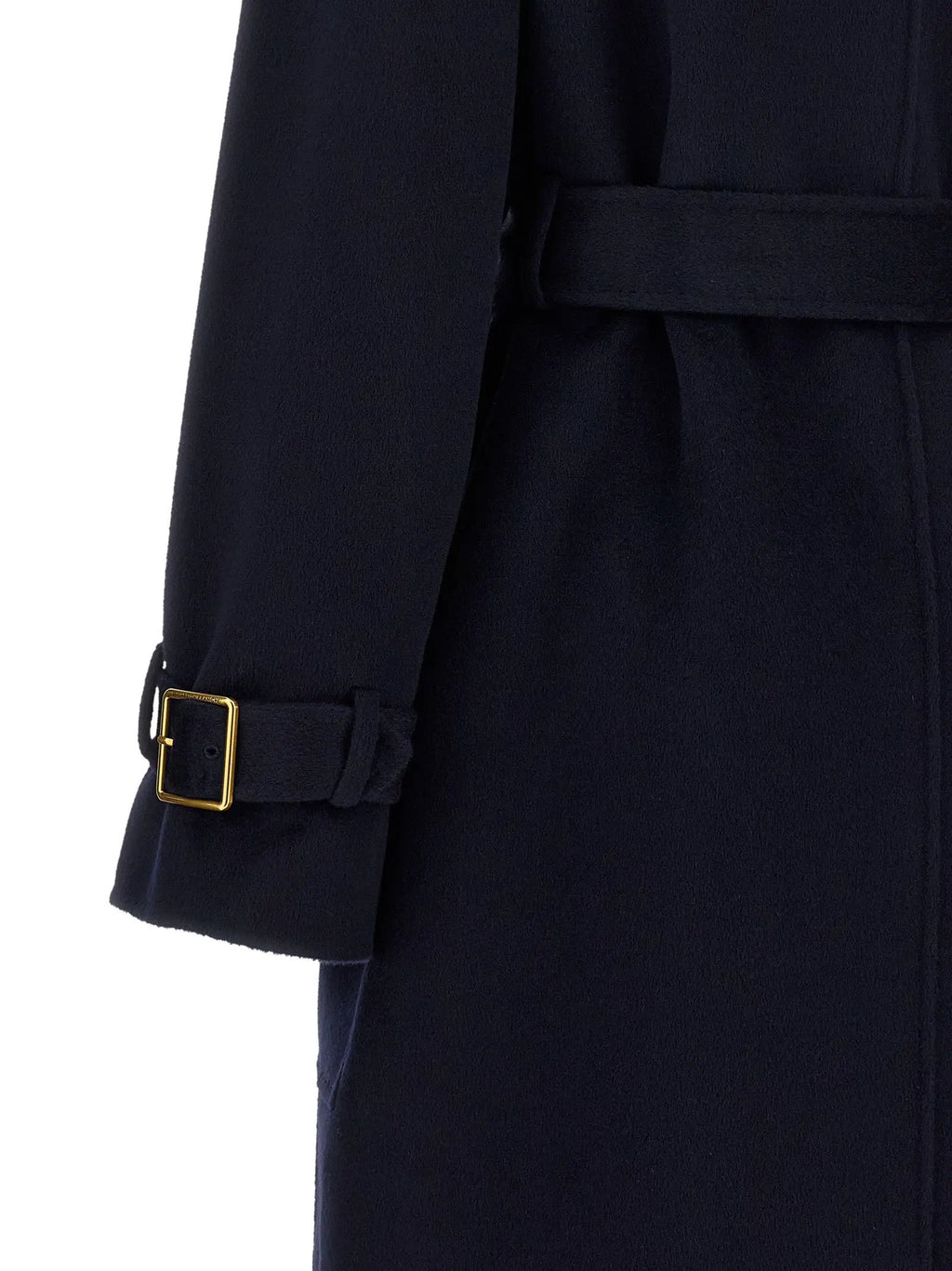 Elisabetta Franchi Blue Wool Coat