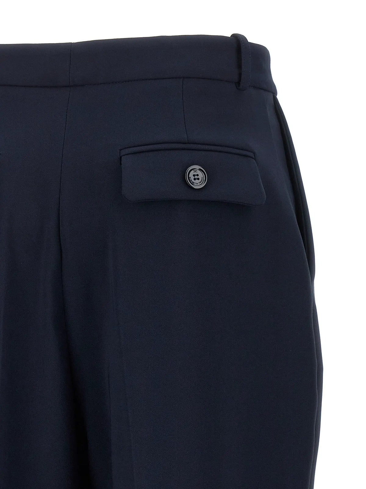 Pantalon habillé Elisabetta Franchi en polyester bleu