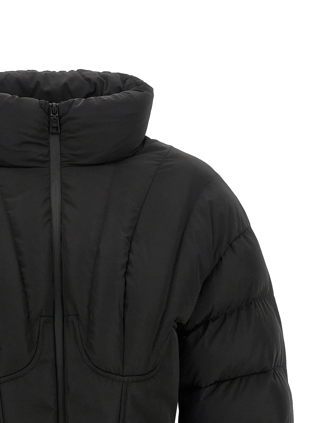 Elisabetta Franchi Black Polyester Full-Length Jacket