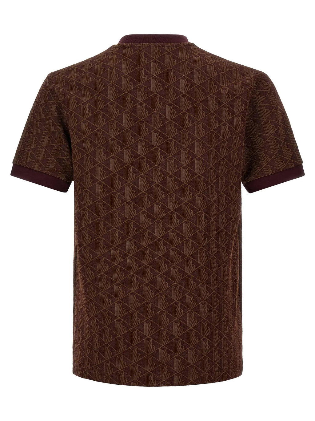 Lacoste Brown Polyester T-Shirt