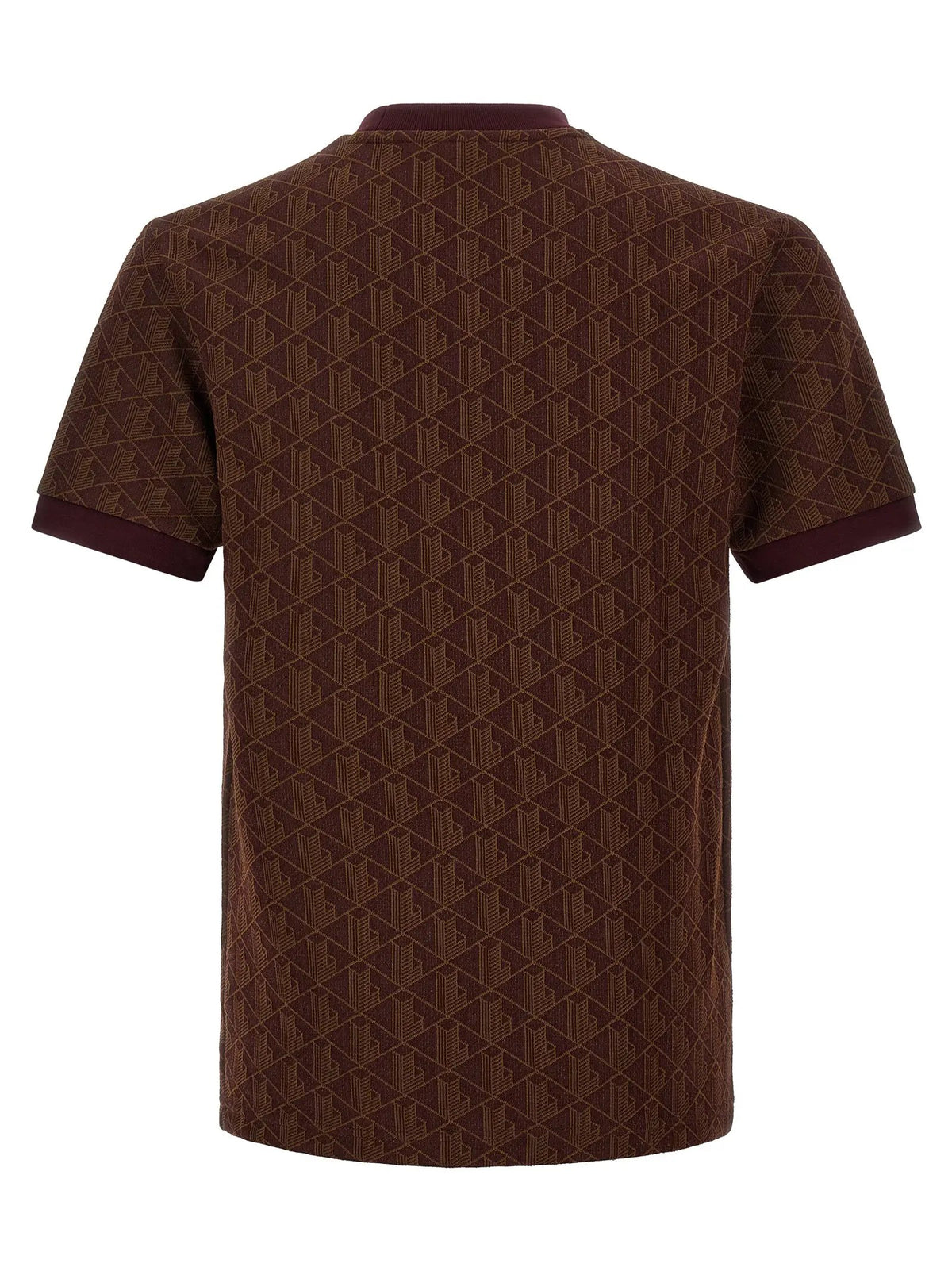 Lacoste Brown Polyester T-Shirt