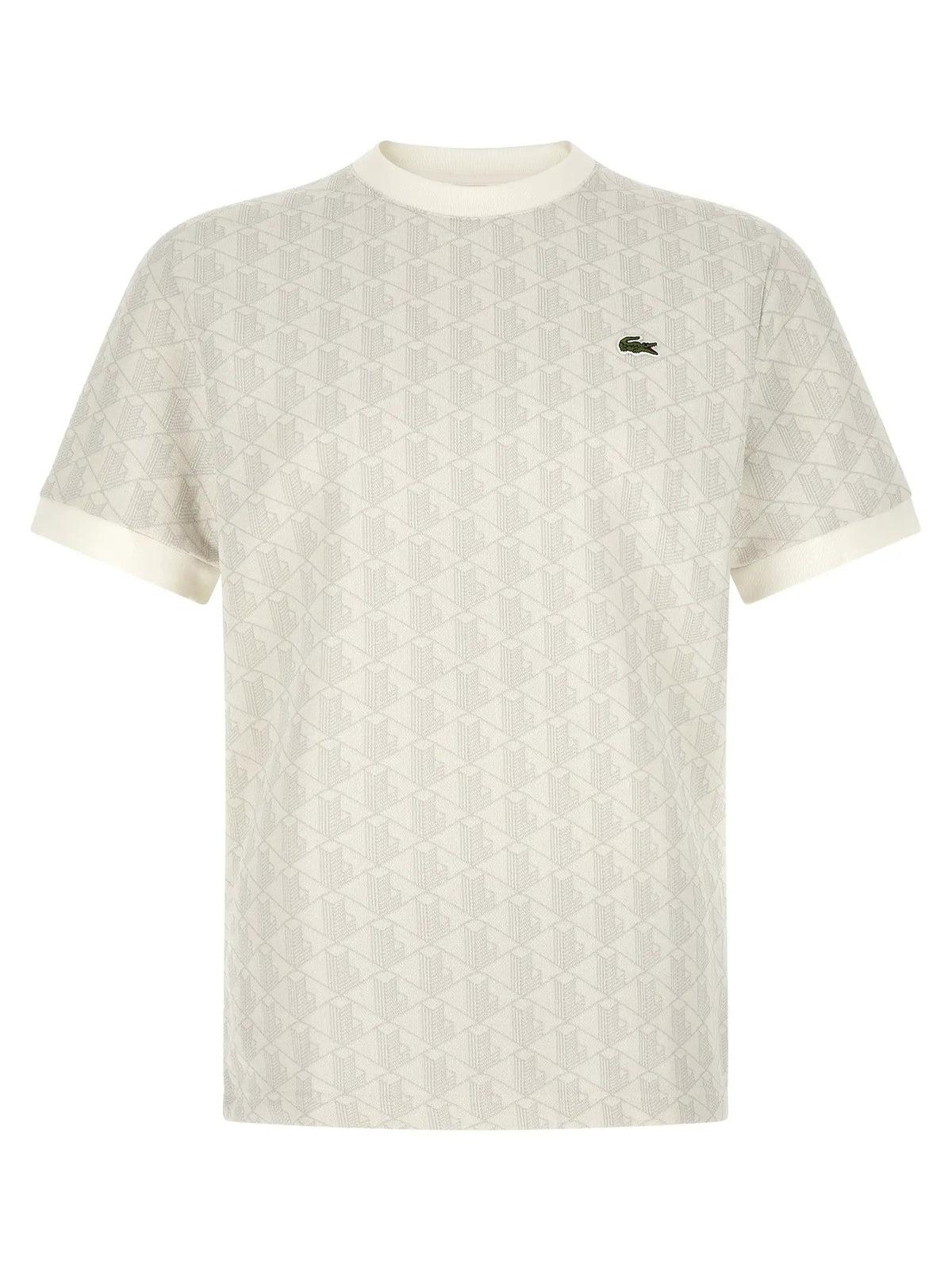 Lacoste Beige Polyester T-Shirt