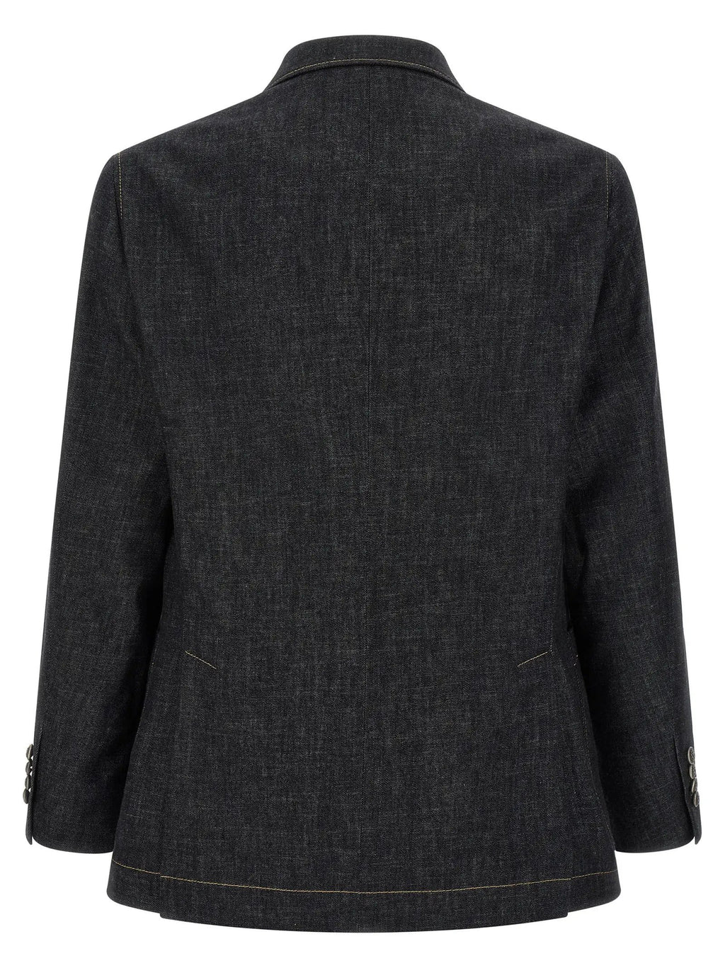 Brunello Cucinelli Blue Cotton Blazer