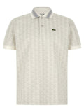 Lacoste White Polyester Polo Shirt