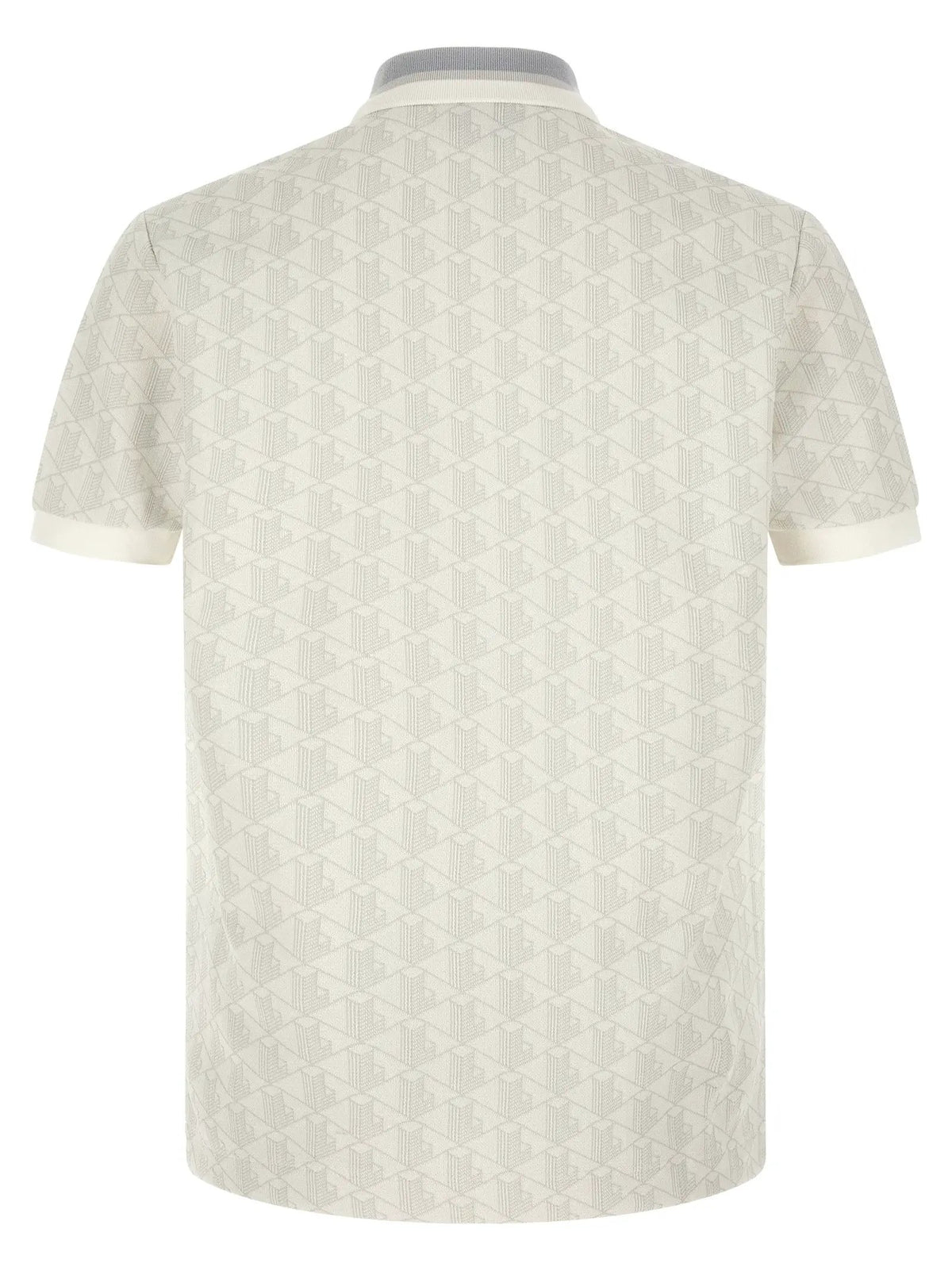 Lacoste White Polyester Polo Shirt