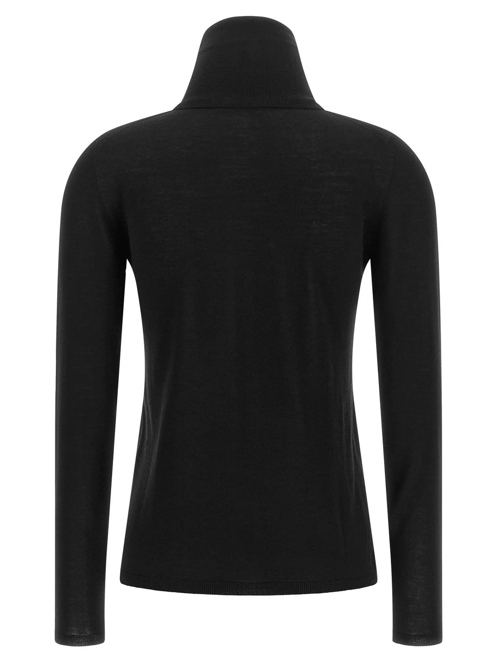Max Mara Black Virgin Wool Cardigan
