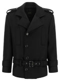 PINKO Black Wool Coat