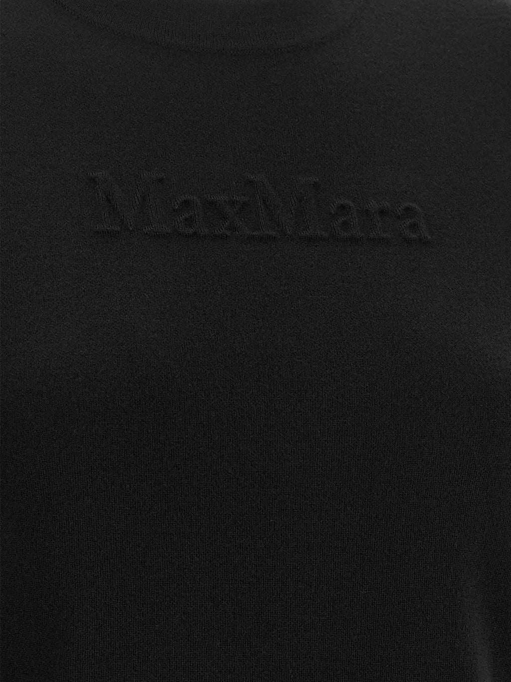 Max Mara Black Virgin Wool Cardigan