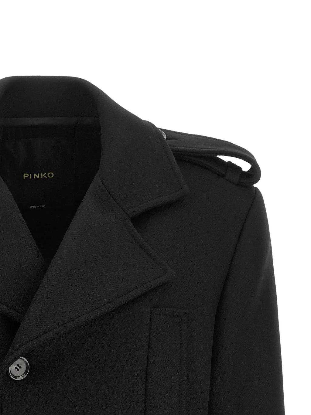 PINKO Black Wool Coat