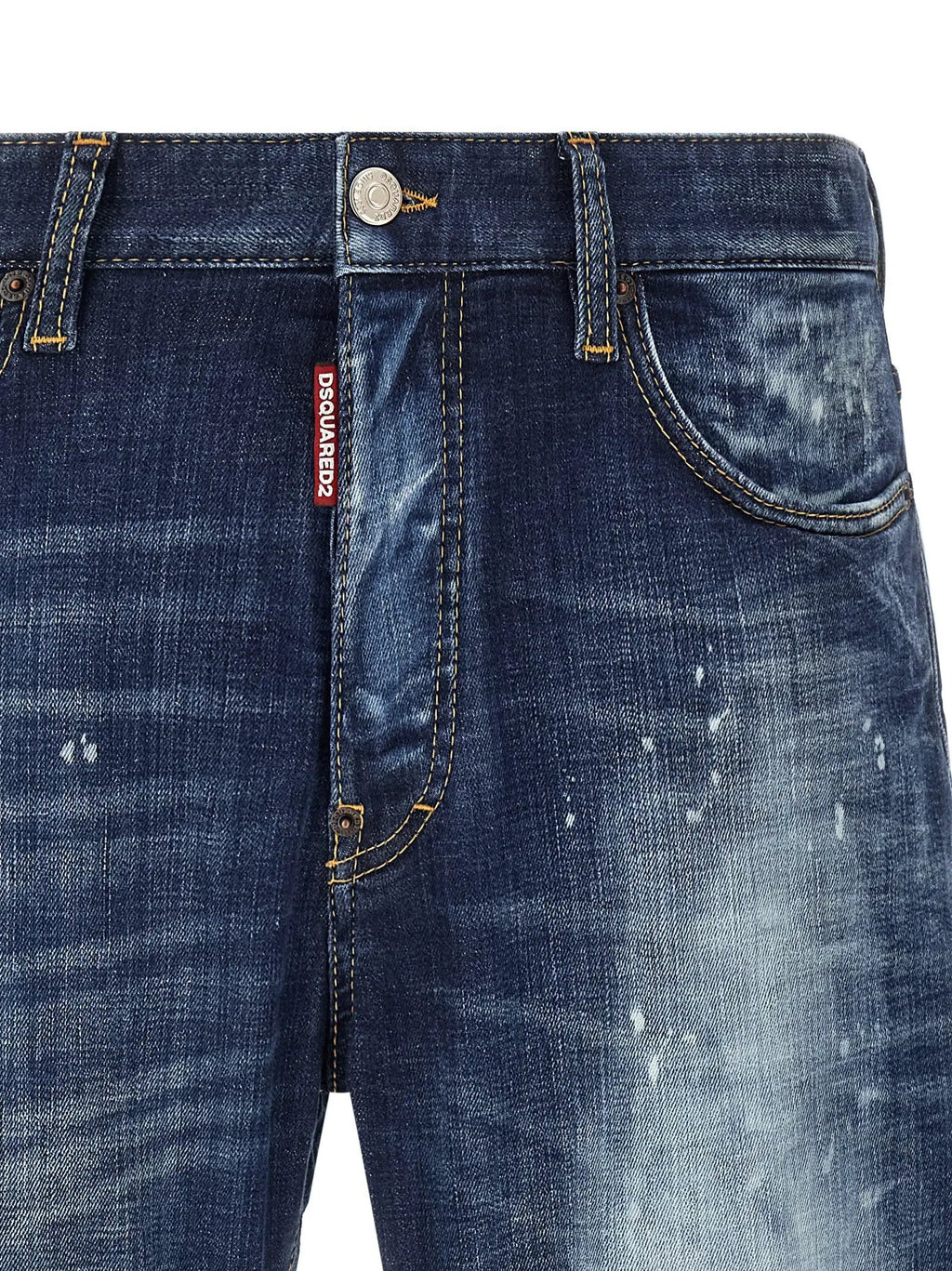 Dsquared² Blue Cotton Slim Fit Jeans