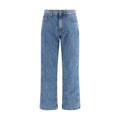 Burberry Blue Cotton Straight-Leg Jeans