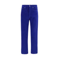 Versace Blue Cotton Straight-Leg Jeans