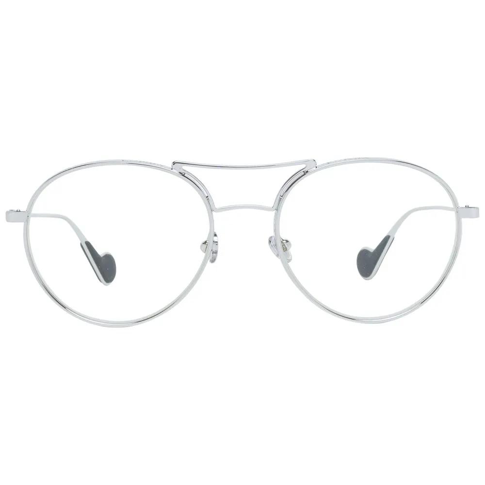 Lunettes de soleil Moncler en métal argenté