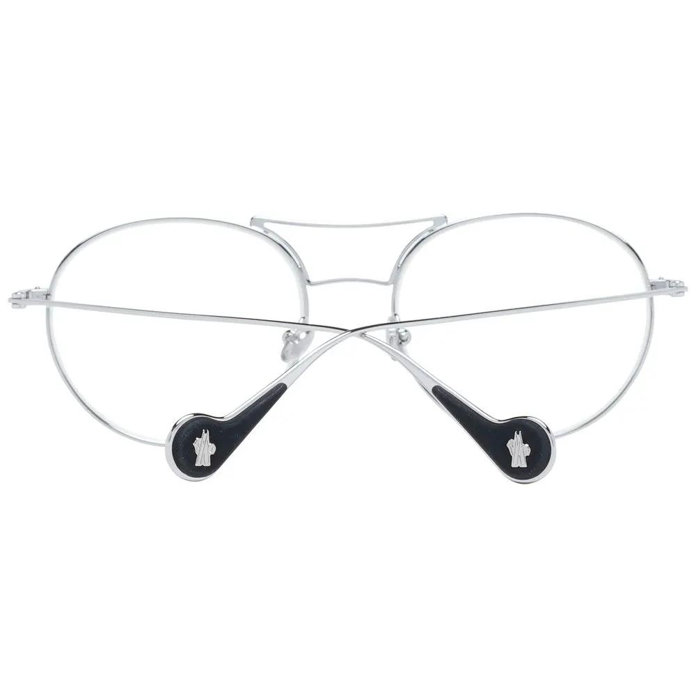 Lunettes de soleil Moncler en métal argenté