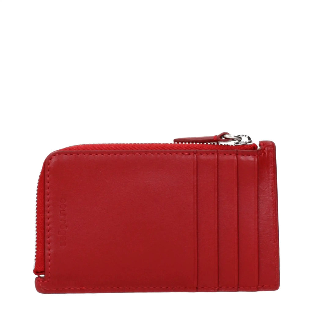 Courrèges Red Leather Wallet
