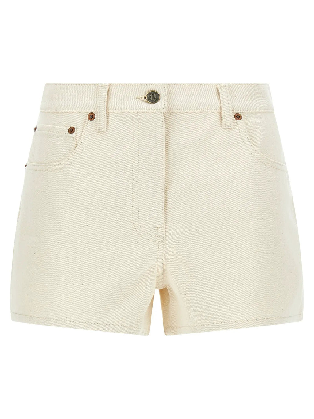 Shorts bermuda en coton beige Valentino Garavani
