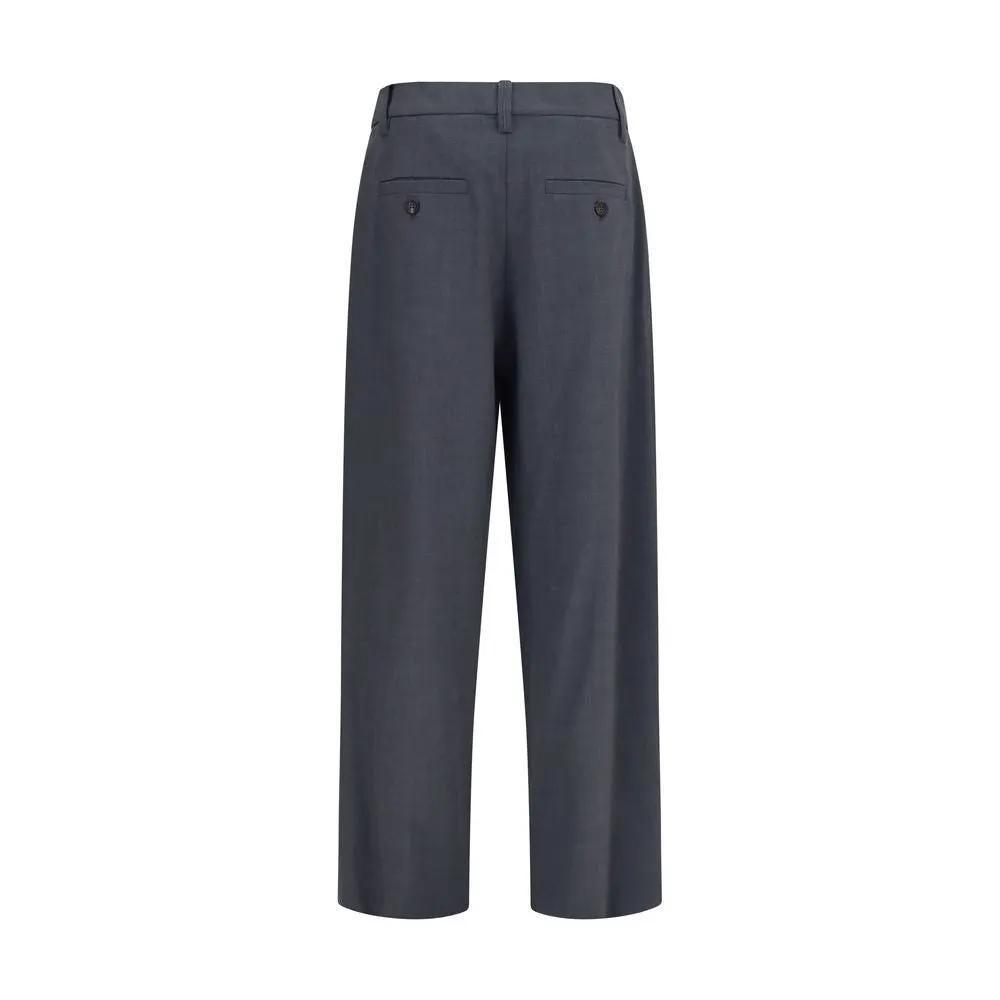 Brunello Cucinelli Gray Wool Oves Aries Dress Pants
