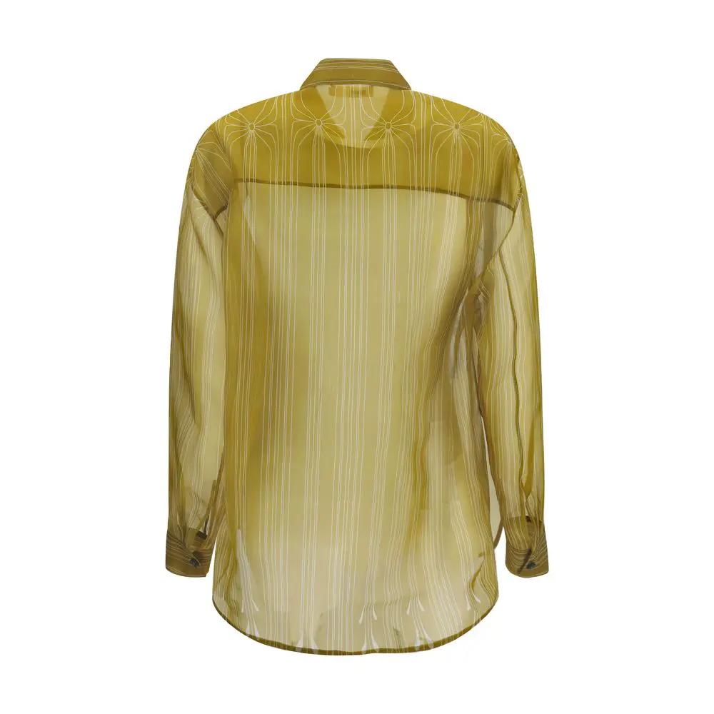 Khaite Khaite Beige Silk Pattern Shirt