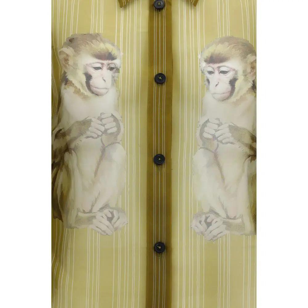 Khaite Beige Silk Pattern Shirt