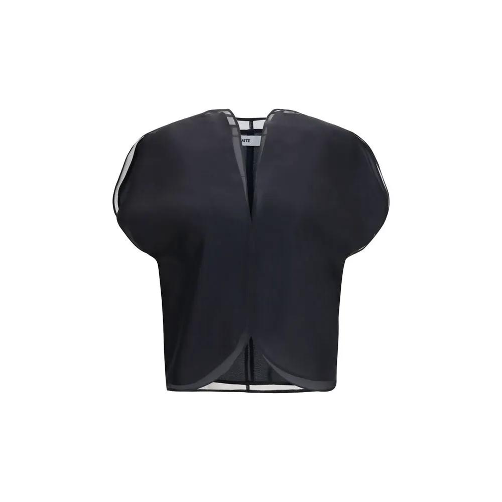 Khaite Black Silk Shirt
