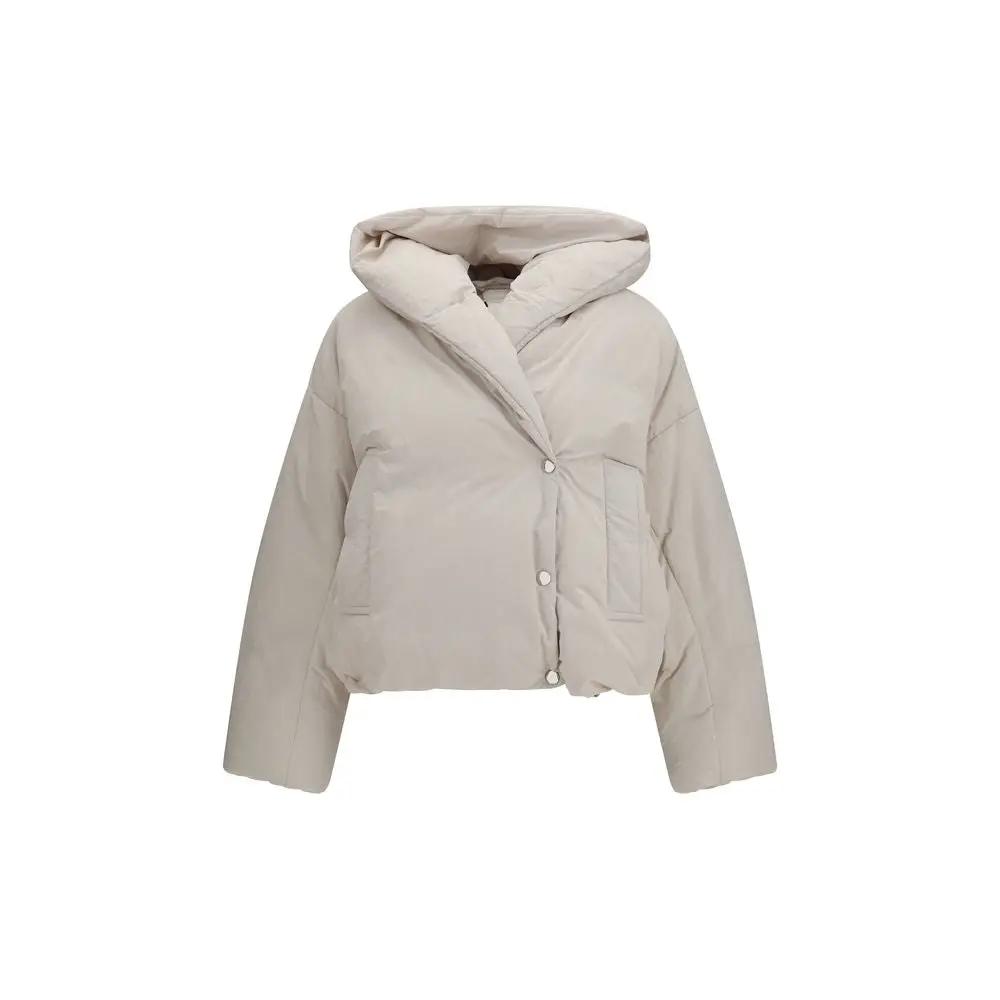 Veste longue Max Mara en polyamide gris