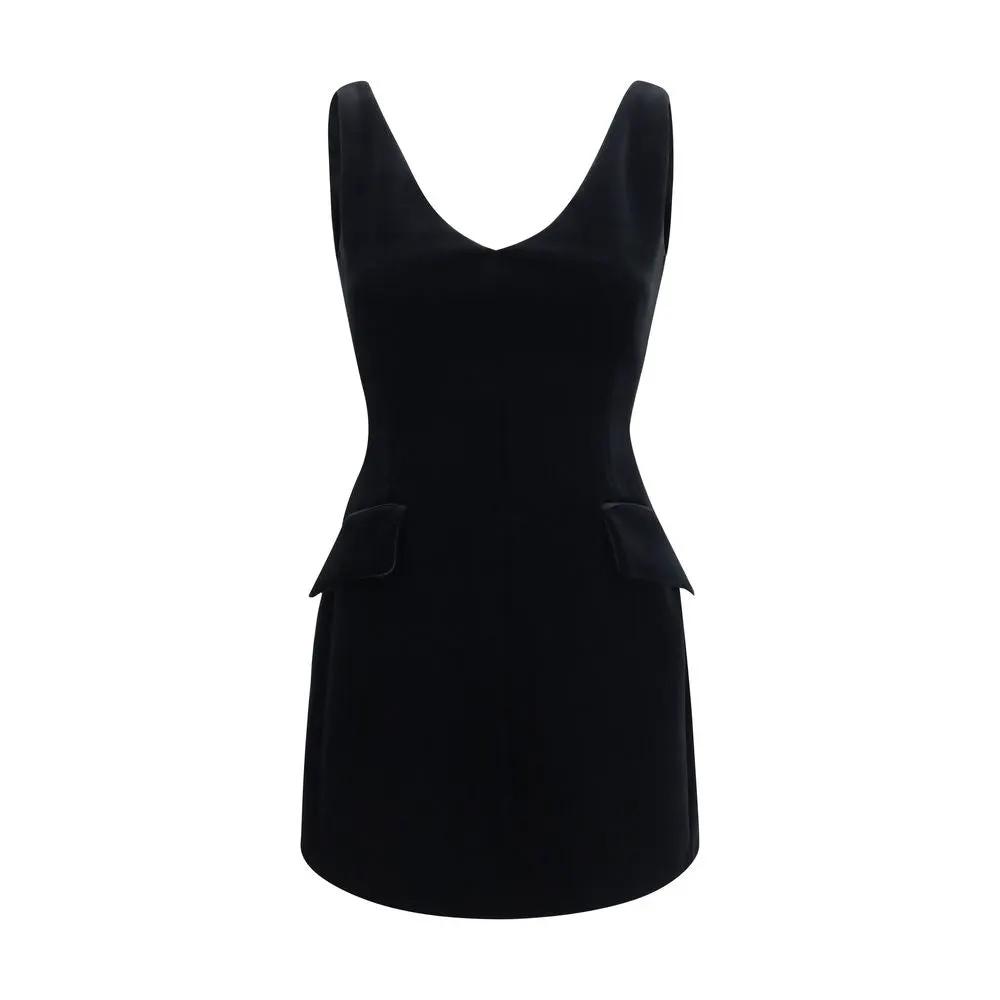 Max Mara Max Mara Black Polyester Casual Dress