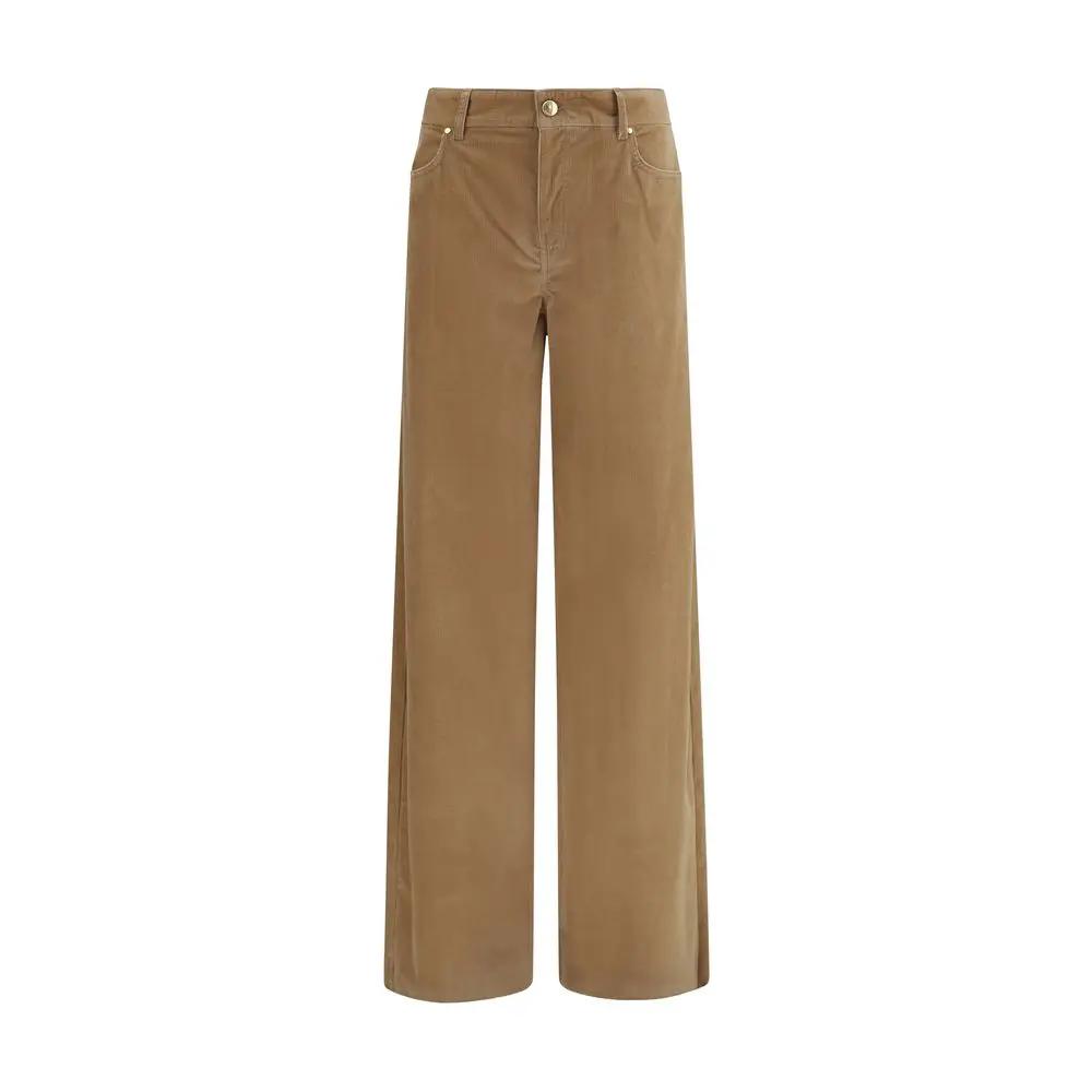 Max Mara Max Mara Brown Cotton Casual Pants