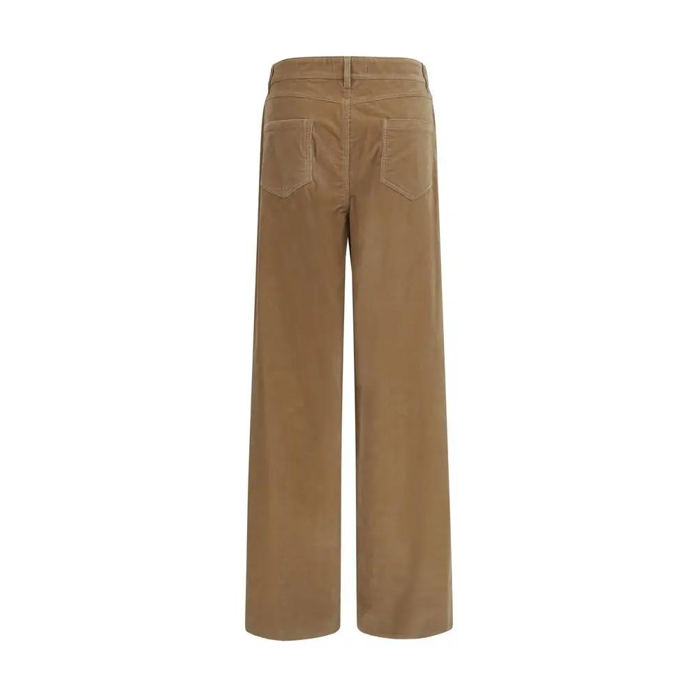 Max Mara Max Mara Brown Cotton Casual Pants