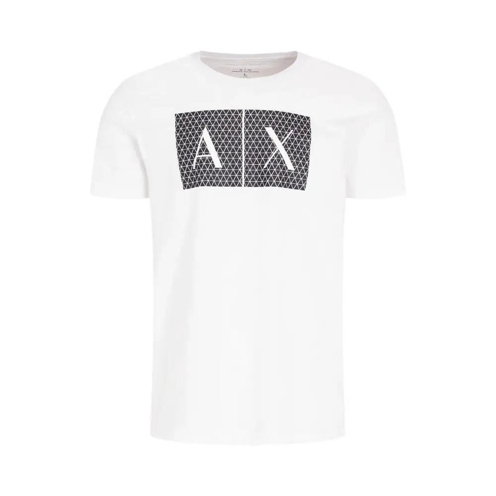 Armani Exchange White Cotton T-Shirt