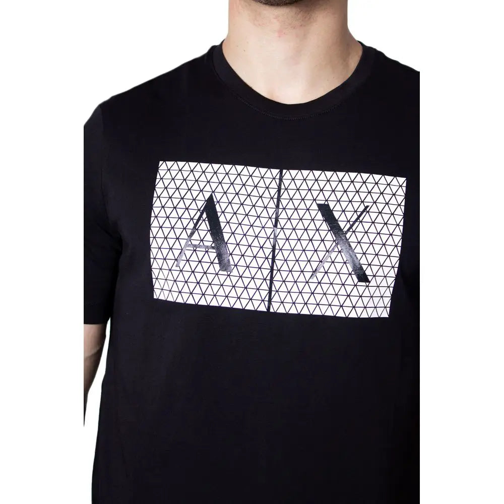Armani Exchange Armani Exchange Black Cotton T-Shirt